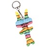 Figuren - textiel - met sleutelhanger - set van 5