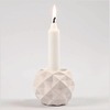Kerst - theelichthouder ceramic geometric - 6st