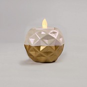 Kerst - theelichthouder ceramic geometric - 6st
