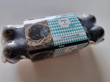 Pasen - ei plastiek - zwart 12st