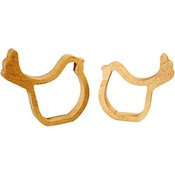 Hout - Doorkijk Vogeltjes 2Ass