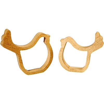 Hout - Doorkijk Vogeltjes 2ass