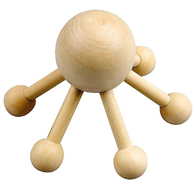 Massage Spin - Hout - Per Stuk