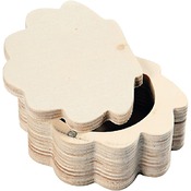 Hout - doosje - oester p/st