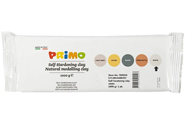 Boetseerklei - Zelfhardend - 1 Kg - Wit - Per Stuk