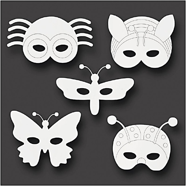 Maskers - Insectenmaskers - Set Van 16