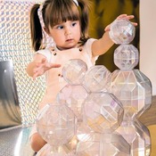 Lichtbord - Constructie - Glanzende Diamantblokken Set Van 12