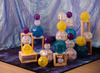 Lichtbord - constructie - glanzende diamantblokken set van 12