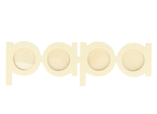 Moeder - Vaderdag - Hout - Themakader - Papa - Set Van 6