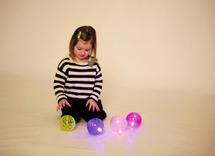Snoezel-lichtgevende botsballen textuur