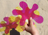 Speelfiguren - tickit Splats - verfspatten - kunststof - transparant - gekleurd - voor lichtbord - set van 10 assorti