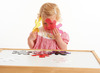 Speelfiguren - tickit Splats - verfspatten - kunststof - transparant - gekleurd - voor lichtbord - set van 10 assorti