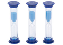 Zandlopers - tickit Mini Sand Timers - 5 minuten - set van 3