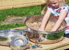 Buitenspeelgoed - Zand-en water - metalen zeven - set van 5