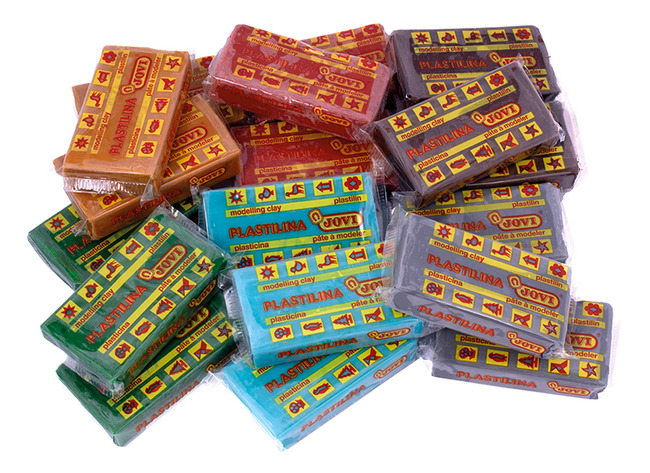 Boetseerklei - Jovi Plastilina - Aardekleuren - 50 G - Set Van 18 Assorti