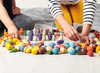 Speelfiguren - tickit Wooden Treasures Starter Set - hout - gekleurd - met opbergzak - loose parts - set van 168 assorti