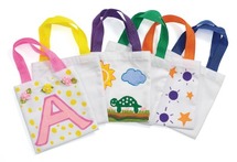 Textiel-mini tasjes gekleurd