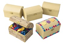 Kist - schatkist - papier-maché - set van 12