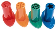 Boetseermateriaal - kleispuiten - boetseren - set van 6 assorti