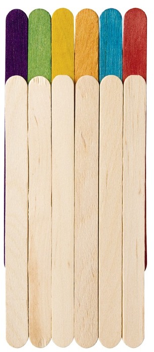 Hout-gekleurde Knutselhoutjes