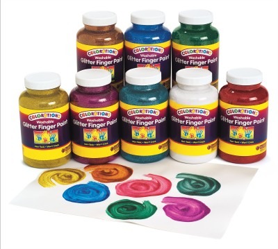 Verf-glitterverf 6x500ml