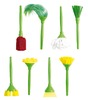 Kwasten - stempels - verf - set van 8 assorti