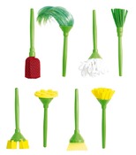 Kwasten - stempels - verf - set van 8 assorti