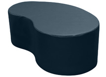 Bank - Niervormige Poef - 110 Cm Zh 35Cm - Boltaflex - colonial blue - per stuk