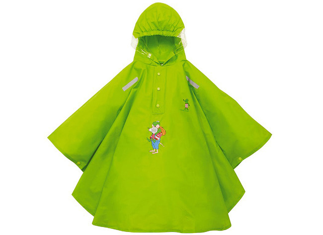 Regenponcho - Kikker En Vriendjes - 92-98cm, Groen - Verkrijgbaar In Geel Of Groen En In Verschillende Maten