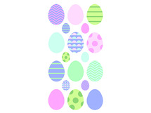 Pasen - Stickers - Artemio - Puffies - paaseitjes - Per Vel