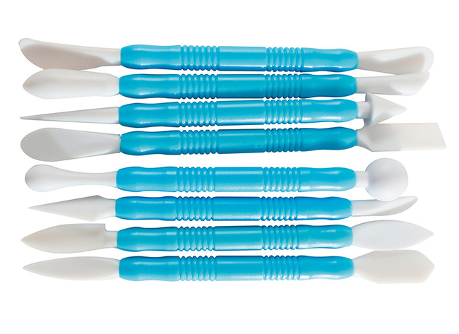 Boetseermateriaal - Spatels - Kunststof - Set Van 8