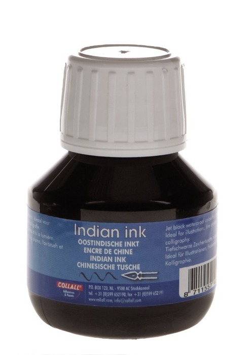 Inkt - Oostindische Inkt - Collal - 50 Ml - Per Stuk