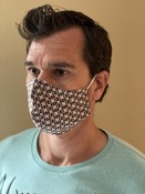 Mondmasker In Stof Volwassenen - kleur wit - Set Van 5
