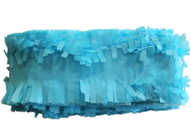 Knutselpapier - froezelpapier - 6 cm x 5 m - blauw licht - per stuk