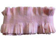 Knutselpapier - froezelpapier - 6 cm x 5 m - roos - per stuk