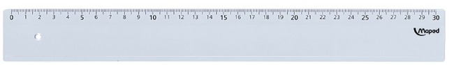 Latten - Meetlat - Maped Classic - Kunststof - 30 Cm - Onbreekbaar - Per Stuk