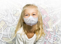 Mondmasker voor kinderen ffp1 set van 5