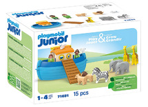 Speelsets - PLAYMOBIL Junior 71681 Meeneem Ark van Noach - dieren - set van 15