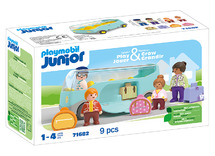 Speelsets - PLAYMOBIL Junior 71682 Autobus - voertuigen - set van 9
