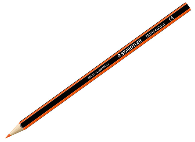 Potloden - Kleurpotloden - Staedtler Noris colour - Zeshoekig - Doos - Oranje - Set Van 12