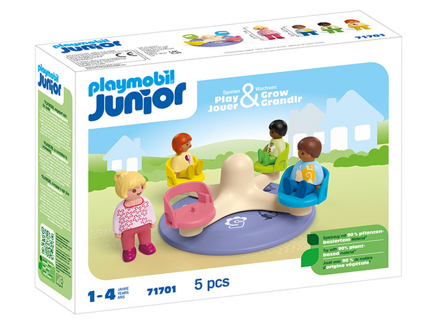 Speelsets - Playmobil Junior 71701 Kindercarrousel - Circus - Set Van 5