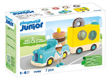 Speelsets - PLAYMOBIL Junior 71702 Donut truck - voertuigen - set van 7