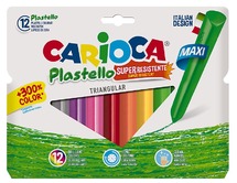 Waskrijtjes-carioca-jumbo driekantig 12st