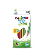 Kleurpotloden - Driekantig - Carioca 12 St