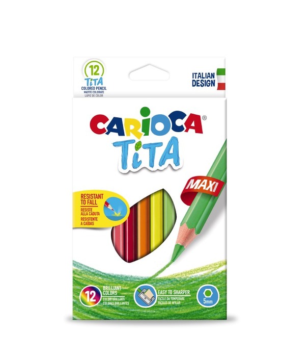 Kleurpotloden - Carioca - Maxi 12st
