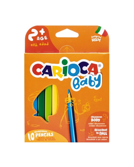 Potloden - Carioca Baby - Driekantig - 10st