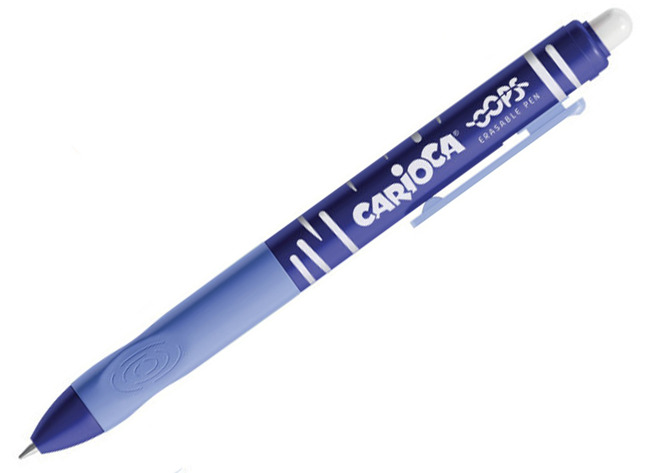 Schrijven - Uitwisbare Clickpen - Blauw - Oops 12st