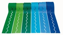 Randdecoratie-koele kleuren