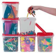 Bakken-plastic opbergcontainers per 10