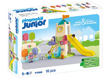 Speelsets - PLAYMOBIL Junior 71703 Avonturentoren met ijscobooth - set van 18